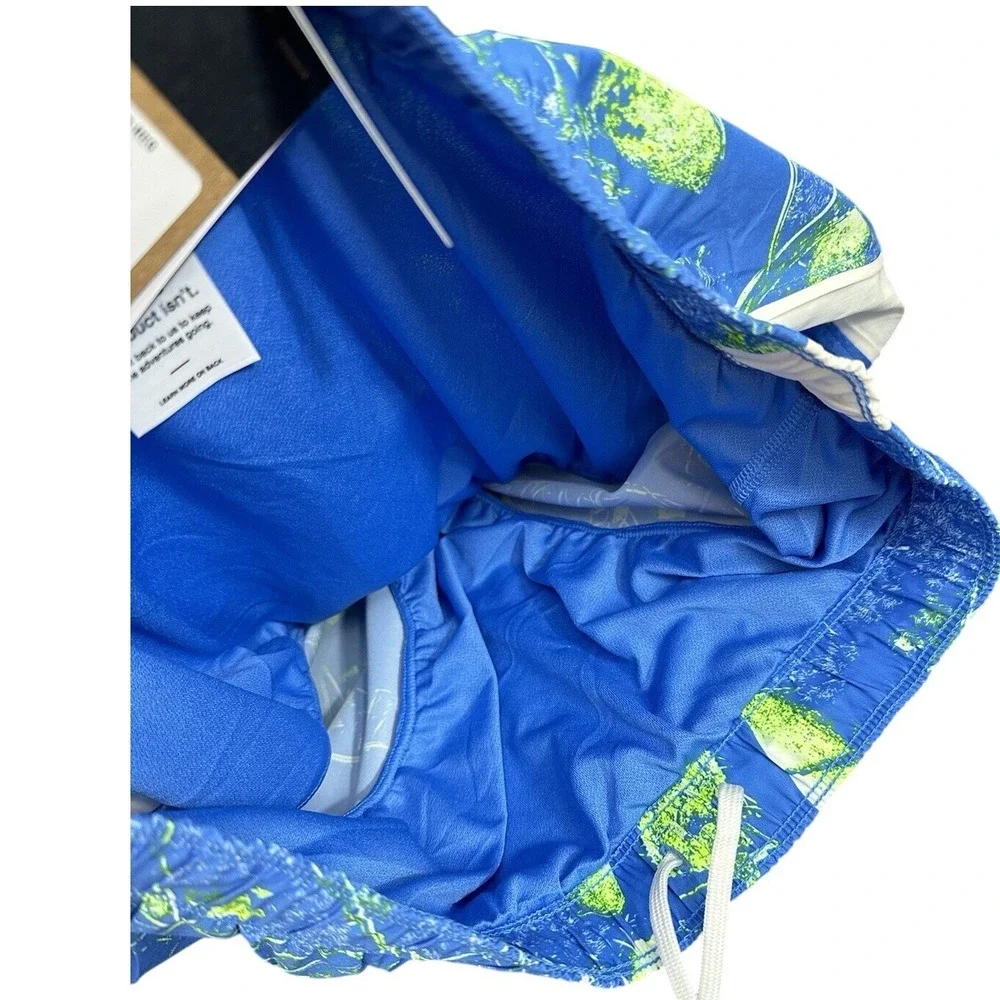 The North‎ Face Men's Elevation Short,súper Sonic Blue Valley Floor Print Small